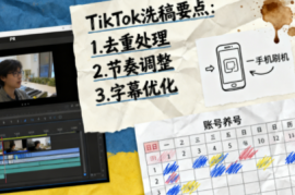 TikTok洗稿剪辑全流程课