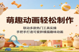萌趣动画轻松制作，联动多款热门工具实操，手把手打造可爱胖橘猫趣味动画