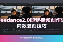 Seedance2.0即梦视频创作课：剧本式视频制作，同款复刻技巧，多行业案例落地教学
