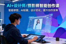 AI 设计师/摄影师智能创作课：智能修图、AI绘画、设计优化，提升创作效率