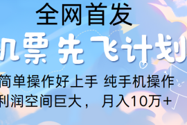 里程积分兑换机票售卖，团队实测做了四年的项目，纯手机操作，小白兼职月入10万 