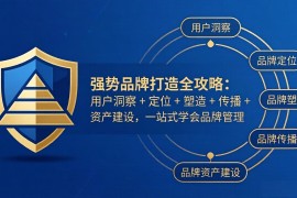 强势品牌打造全攻略：用户洞察   定位   塑造   传播   资产建设，一站式学会品牌管理