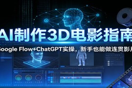 AI制作3D电影指南：Google Flow ChatGPT实操，新手也能做连贯影片