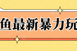 闲鱼最新暴力玩法，靠低价渠道单日收益1000 ，附详细实操及渠道