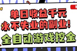 （16668期）全自动游戏项目，日收益1000 ，可批量，小白轻松上手！