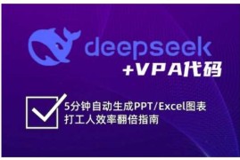 deepseek VPA代码，5分钟自动生成PPT/Excel图表打工人效率翻倍指南