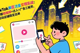 TikTok美区流量变现实战：掌握短视频 达人 广告三板斧，驱动店铺稳定出单