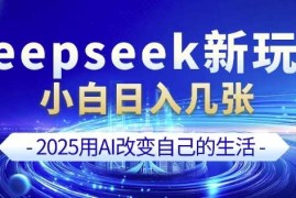 deepseek 剪映新玩法，小白一天也可轻松入几张