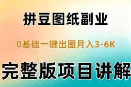 AI拼豆图纸副业，0基础AI一键出图，零库存零发货，1部手机月入3k 详细拆解
