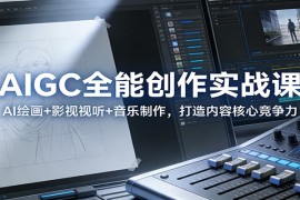 AIGC全能创作实战课：AI绘画 影视视听 音乐制作，打造内容核心竞争力