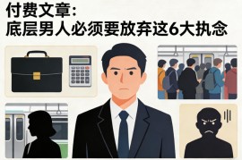 付费文章：底层男人必须要放弃这6大执念