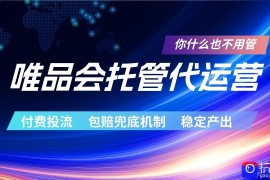 唯品会托管代运营 付费投流玩法 包赔兜底机制 稳定产出