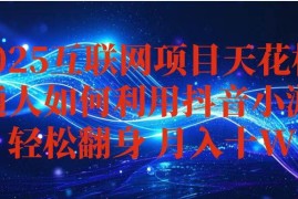 （16299期）抖音小游戏变现玩法，小白也能月入躺赚10w  ，长期稳定，可矩阵放大