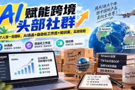 AI赋能跨境头部社群-更新1023：一个人顶一支团队，AI选品 自动化工作流 知识库，实战经验
