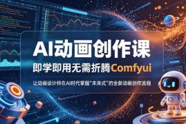 AI动画创作课，即学即用无需折腾Comfyui，让动画设计师在AI时代掌握“未来式”的全新的动画创作流程