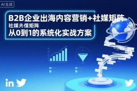 B2B企业出海内容营销 社媒矩阵，从0到1的系统化实战方案