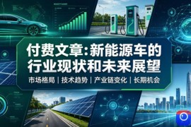 付费文章：新能原车的行业现状和未来展望