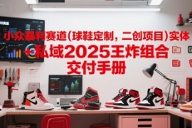 小众暴利赛道(球鞋定制，二创项目)实体 私域2025王炸组合 交付手册