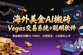 （17552期）海外美金A1搬砖“Vegas交易系统 聪明软件 黄金期货日赚50-1000U，长期稳定，小白轻松上手