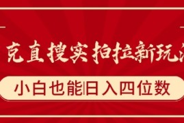 夸克直搜实拍拉新玩法，小白也可以日入四位数