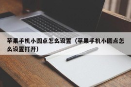 苹果手机小圆点怎么设置（苹果手机小圆点怎么设置打开）