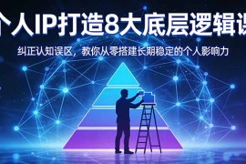付费文章：个人IP打造8大底层逻辑课：纠正认知误区，教你从零搭建长期稳定的个人影响力