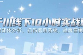 （15450期）6月千川线下10小时实战课：智能体分析，扫码即用系统，品牌营销策略