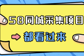 58同城采集项目，只需拍三张照片，日可做百单，一天轻松200-300元！