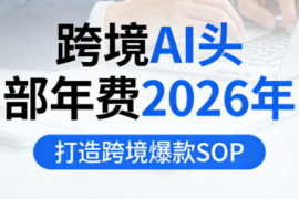 跨境AI头部年费2026年，打造跨境爆款SOP(更新5月)