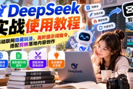 DeepSeek实战使用教程｜基础联网隐藏玩法，高阶提示词指令，搭配剪映落地内容创作