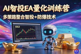 AI智投EA量化运营技术，自动化黄金操盘技术，小白也可以轻松上手日入1000 