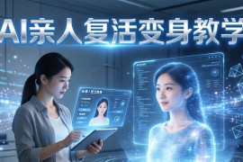 （17940期）AI亲人复活变身教学，最近超级火爆的项目，涨粉超级快，私域引流代做服务，收徒等