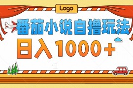 番茄小说自撸玩法！不看播放量！不看视频质量！每天1000 
