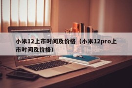 小米12上市时间及价格（小米12pro上市时间及价格）