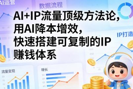 AI IP流量顶级方法论，用AI降本增效，快速搭建可复制的IP賺钱体系