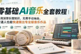 零基础AI音乐全套教程｜不用深厚乐理知识，无需手动编曲，普通人也能快速做出专业级音乐作品