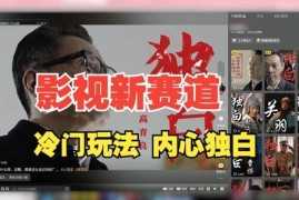 最新影视解说玩法，人物独白，30天涨粉24万 ，全流程拆解【揭秘】