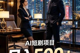 快手AI短剧自动发布，矩阵批量运营变现，轻资产副业项目，日入500 【揭秘】