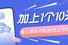 专门打个人成长副业相关粉，上1个10米？有人靠这个玩法1天上了1k 