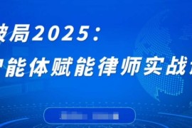 破局2025：智能体赋能律师实战课，打破编程壁垒，完成复杂任务，沉淀专属知识，赋能律师实务