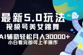 （12699期）视频号最新5.0玩法，小白也能轻松月入30000 