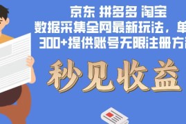 （12840期）数据采集最新玩法单机300 脚本无限开 有无限注册账号的方法免费送可开…