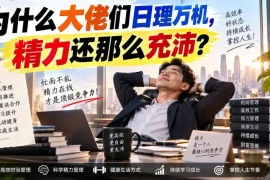 付费文章：为什么大佬们日理万机，精力还那么充沛？