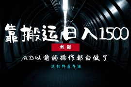 （13568期）炸裂！0基础搬运也能批量日赚1500 ，以前的操作都白做了！