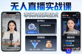 宝子哥无人直播实战课，非实时防风技术，聚焦抖音快手等平台直播带货，轻松开启直播变现之路(更新2026年5月29日)