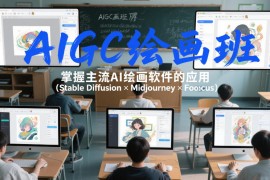 AIGC绘画班，掌握主流Ai绘画软件的应用（Stable Diffusion x Midjourney x Fooocus）