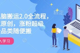 快手电脑搬运2.0全流程，轻松过原创，涨粉超级猛，全品类随便搬