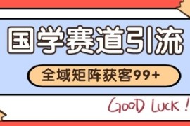 国学赛道精准拓客，自热矩阵日引99  获客SOP【揭秘】
