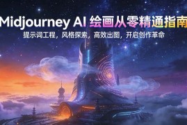 （17118期）Midjourney AI绘画从零精通指南：提示词工程，风格探索，高效出图，开启创作革命