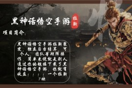（12886期）黑神话悟空手游拉新，轻松日入1k ！单个拉新7块，市场空白！